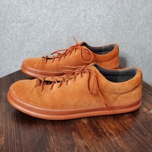 Camper Chasis Mens Shoes‎ K100373-003 Orange Brown Suede Sneaker Size 8 US 41 EU